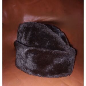 Vintage Men’s Cossack Hat /Trapper (Trooper/Aviator Style) Sz Lg /Warm Ear Flap